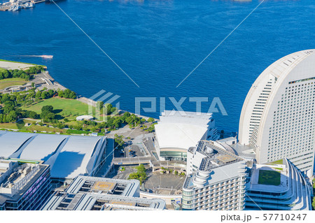 横浜港俯瞰撮影 神奈川県 横浜市 横浜港俯瞰撮影 神奈川県 横浜市 57710247
