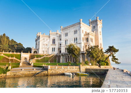 Miramare Castle, Trieste, Italy, Europe. 57710353