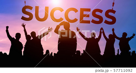 Achievement and Business Goal Success Concept. Achievement and Business Goal Success Concept. 57711092