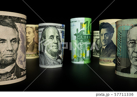 International money exchange. Foreign currency. 57711336