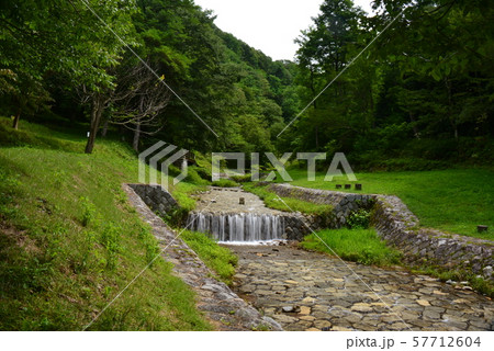 牛伏川階段工キャンプ場近くの水路 牛伏川階段工キャンプ場近くの水路 57712604