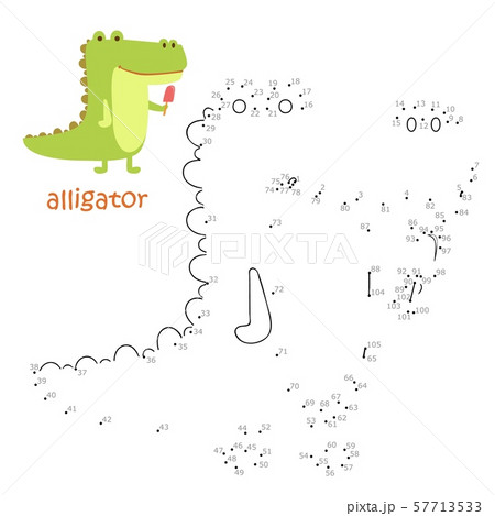 Coloring book and dot to dot game 57713533