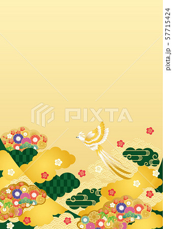 和柄背景素材あ 和柄背景素材あ 57715424