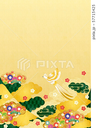 和柄背景素材あテク 和柄背景素材あテク 57715425
