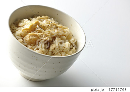 シラスと油揚げの炊き込みご飯 57715763