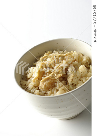 シラスと油揚げの炊き込みご飯 57715769