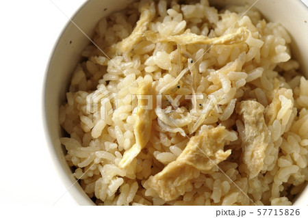 シラスと油揚げの炊き込みご飯 57715826