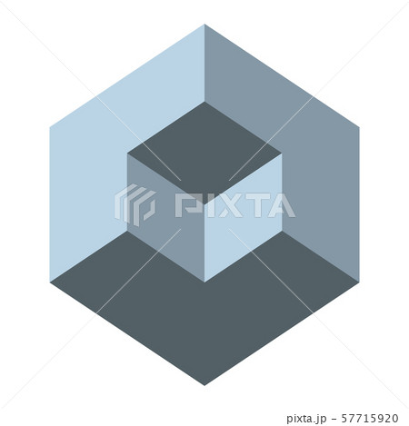 Visual deception - modern optical illusion. Funny and impossible shapes riddle. 57715920