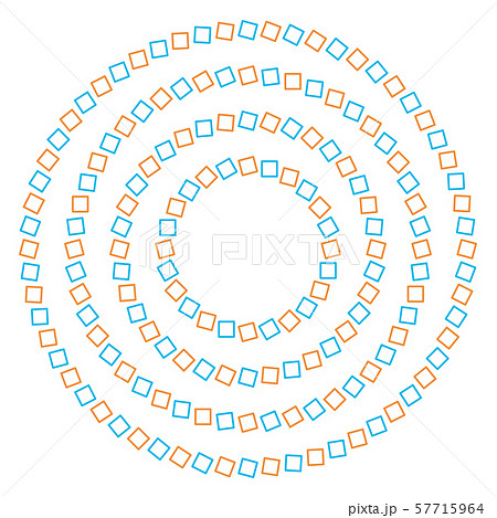 Optical illusion, colorful blocks, different shapes 57715964
