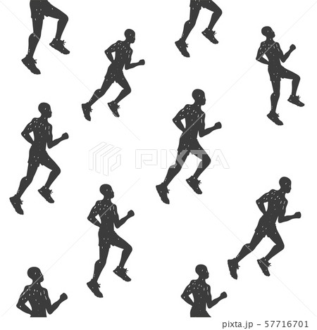 Run motivation background. Seamless sport pattern. 57716701