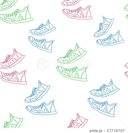 Run motivation background. Seamless sport pattern. 57716707