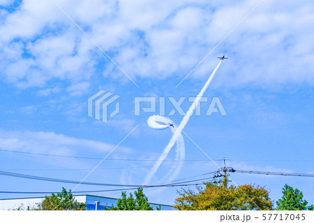 航空祭 ブルーインパルス飛行展示 航空祭 ブルーインパルス飛行展示 57717045