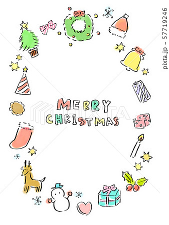 クリスマス 手描きイラスト クリスマス 手描きイラスト 57719246