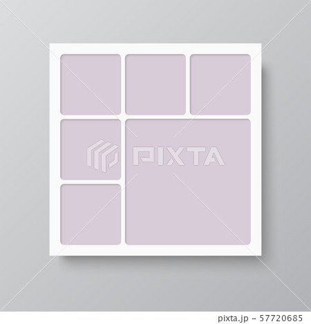 Vector empty collage board six images, photo Vector empty collage board six images, photo 57720685