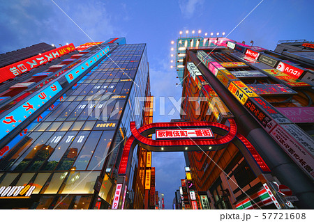 日本の東京都市景観 新宿・歌舞伎町 日本の東京都市景観 新宿・歌舞伎町 57721608