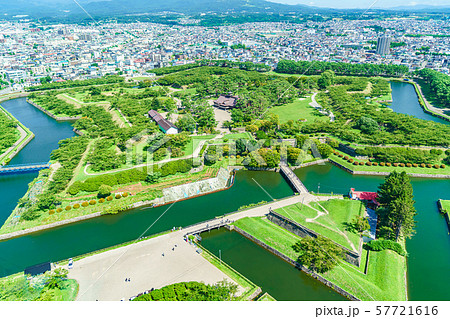 北海道の夏 函館 特別史跡 五稜郭跡 北海道の夏 函館 特別史跡 五稜郭跡 57721616