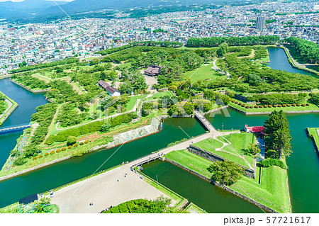 北海道の夏 函館 特別史跡 五稜郭跡 57721617