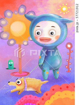 イラスト 会話 キャラクター 57721912