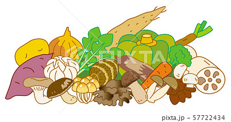 秋季の野菜 57722434