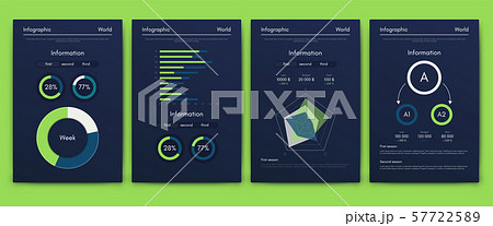 Modern infographic vector concept. Business graphics brochures. 57722589