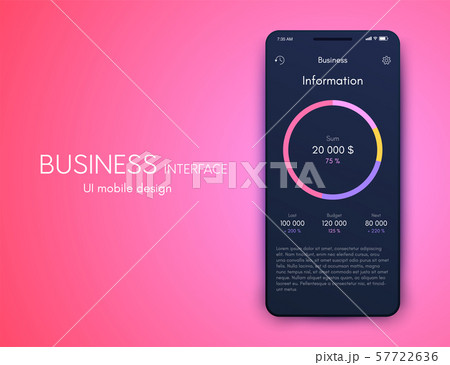 Vector graphics mobile infographics with three options. Template for creating mobile applications Vector graphics mobile infographics with three options. Template for creating mobile applications 57722636