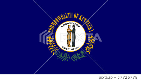 Flag of the USA State of Kentucky, vector 57726778