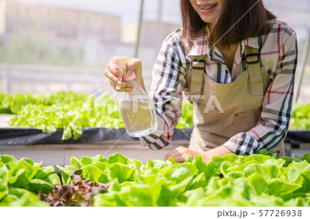 Closeup of foggy water spray bottle in female 57726938