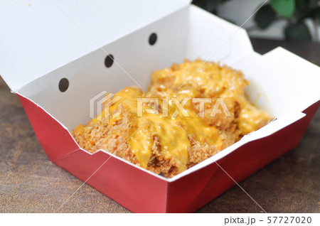 fried chicken, deep fried chicken with cheese fried chicken, deep fried chicken with cheese 57727020