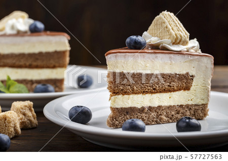 coffee cake in a plate 57727563