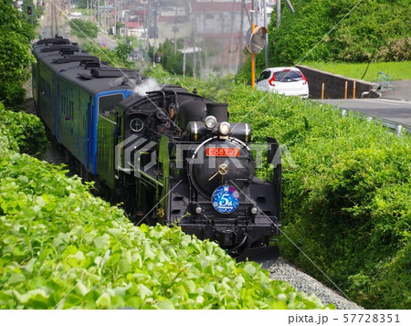 釜石線のSL銀河　2019年夏 57728351