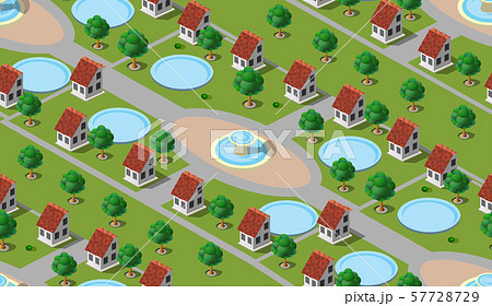 Isometric seamless pattern 57728729