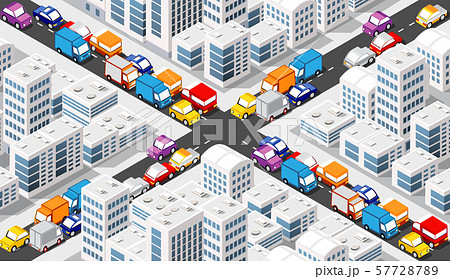 Isometric Crossroads intersection 57728789