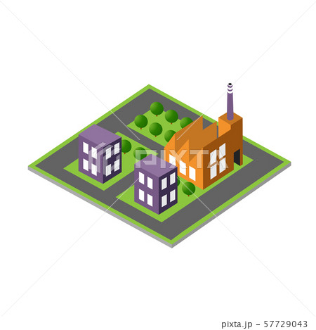 Isometric 3D module block Isometric 3D module block 57729043
