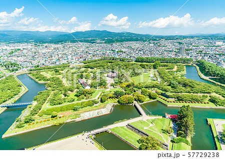 北海道の夏 函館 特別史跡 五稜郭跡 57729238