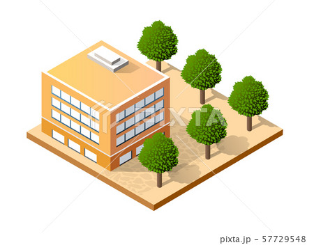 Isometric house urban 57729548