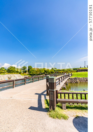 北海道の夏 函館 特別史跡 五稜郭跡 一の橋 57730191