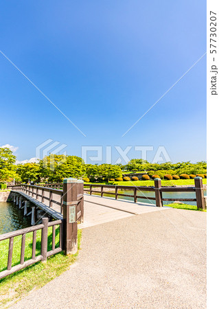 北海道の夏 函館 特別史跡 五稜郭跡 二の橋 57730207