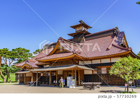 北海道の夏 函館 特別史跡 五稜郭跡 箱館奉行所 57730269