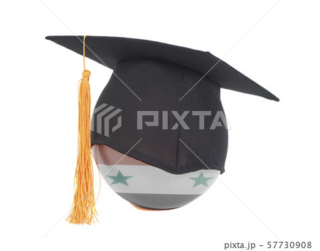Graduation Cap and Flag of Syria 57730908