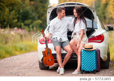Young couple tourist enjoying on summer vacation Young couple tourist enjoying on summer vacation 57731805