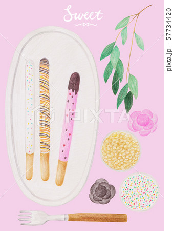 チョコレート お菓子 料理 57734420