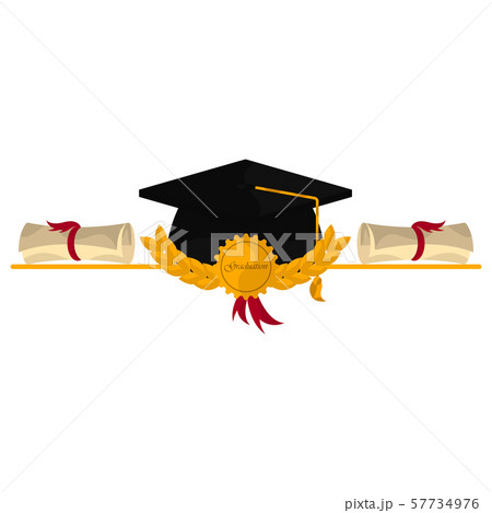 Graduation objects illustration 57734976