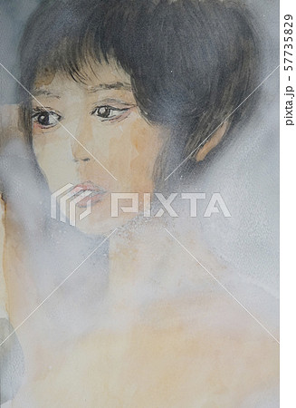 湯上りの少女 メイク 女性 一人 化粧 素顔 湯上りの少女 メイク 女性 一人 化粧 素顔 57735829