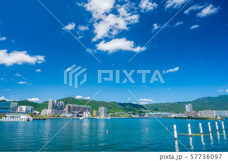 琵琶湖岸浜大津の風景 57736097