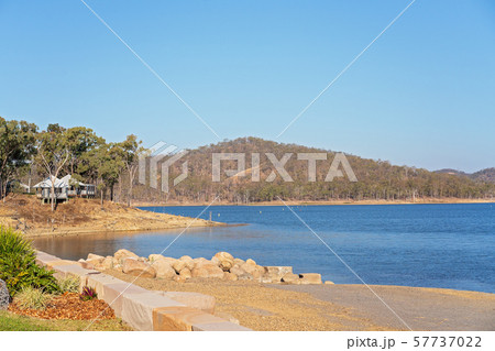 Old Jetty Rocks And Shade Structures At Popular 57737022