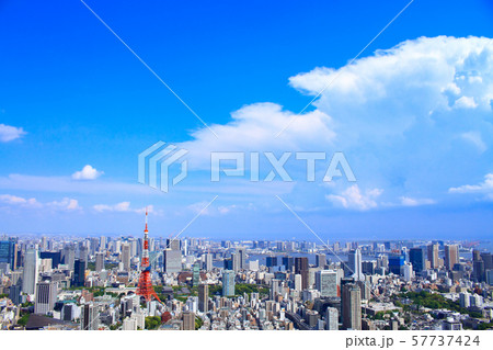 東京都 東京タワー周辺の風景 東京都 東京タワー周辺の風景 57737424