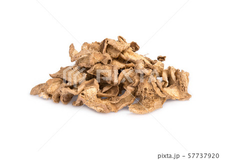 dried ginger isolated on white background dried ginger isolated on white background 57737920