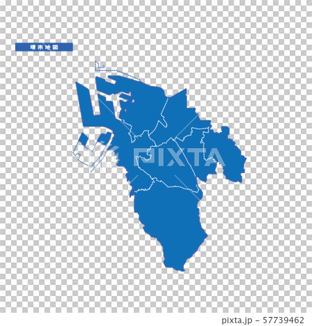 Sak市地圖簡單的藍色城市 Sak市地圖簡單的藍色城市 57739462