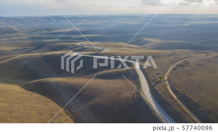 Mountain road in Chechen Republic, North Caucasus, Russia 57740096
