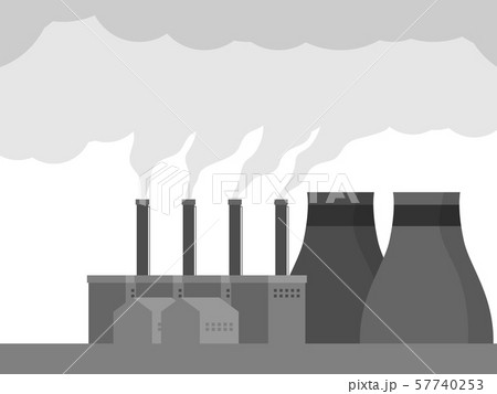 air pollution with smog from factory 57740253